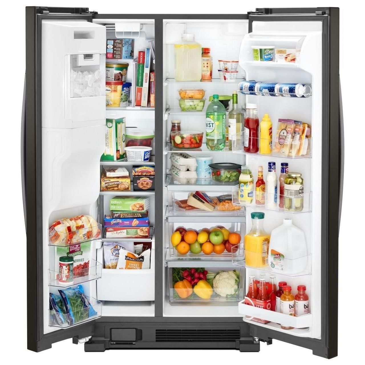 Whirlpool WRS555SIHV 36inch Wide SidebySide Refrigerator 25 cu. ft. Westrich Furniture